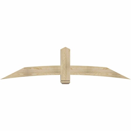 Ekena Millwork Bellingham Rough Sawn Timber Gable Bracket, Douglas Fir, 84"W x 21"H x 6"D x 6"F, 6/12 Pitch GBW084X21X0606BEL00RDF